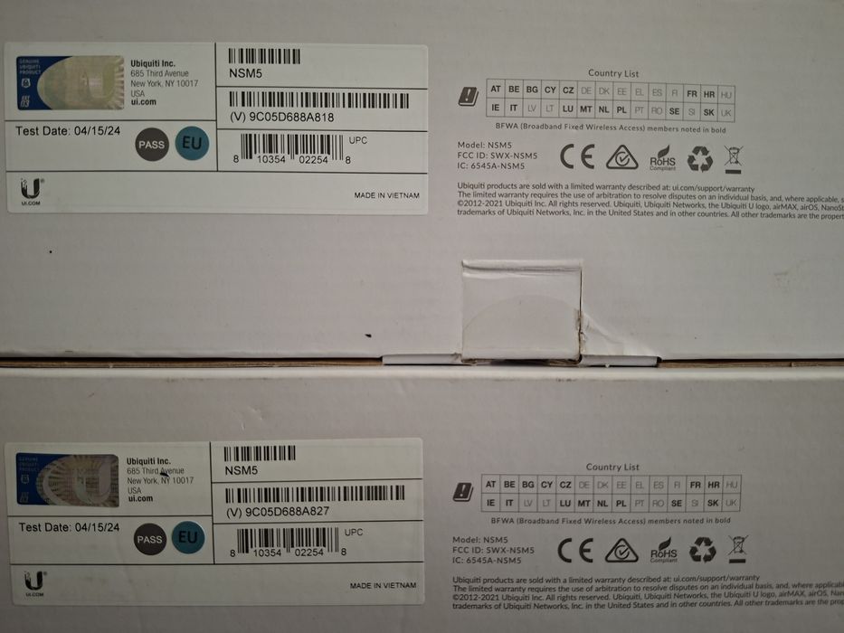 Ubiquiti NSM5 M5 белый