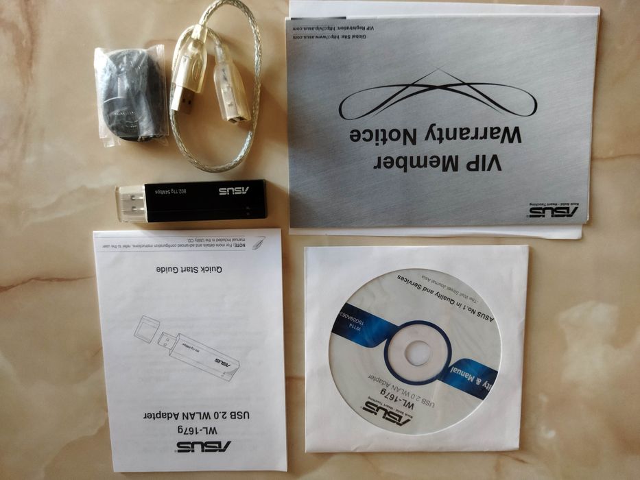 Адаптер WiFi, внешний, ASUS WL-167G