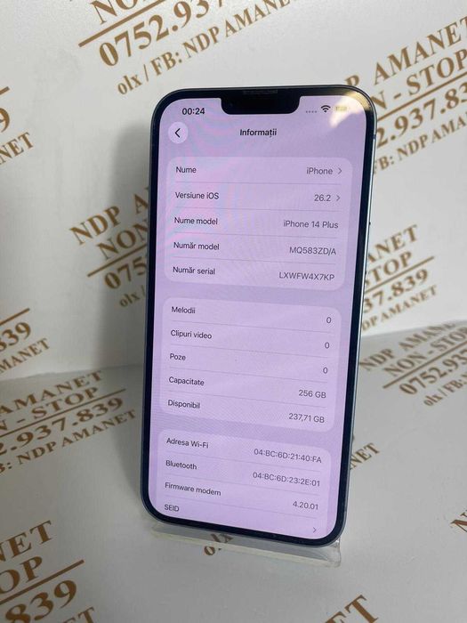 NDP Amanet NON-STOP Bld.Iuliu Maniu 69 Iphone 14 Plus (54337)