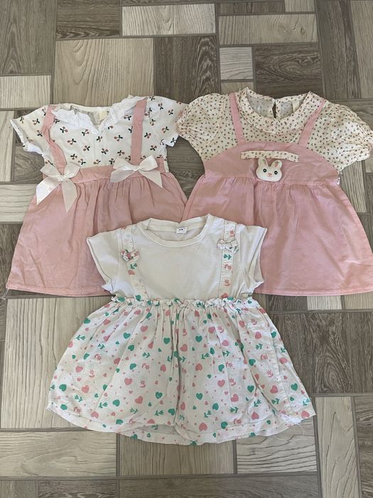 Пакет одежды  на девочку 80-86