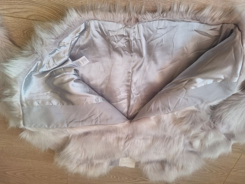 Дамско палто с косъм