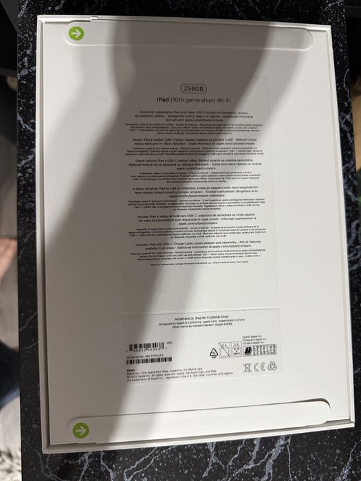 Tableta Apple Ipad 10,256GB   Agintiu,Nou ,sigilat