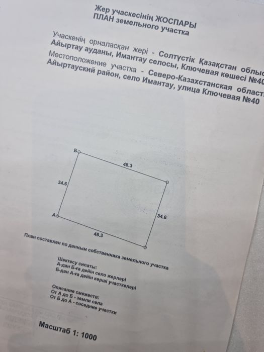 Дом, участок,в имантау