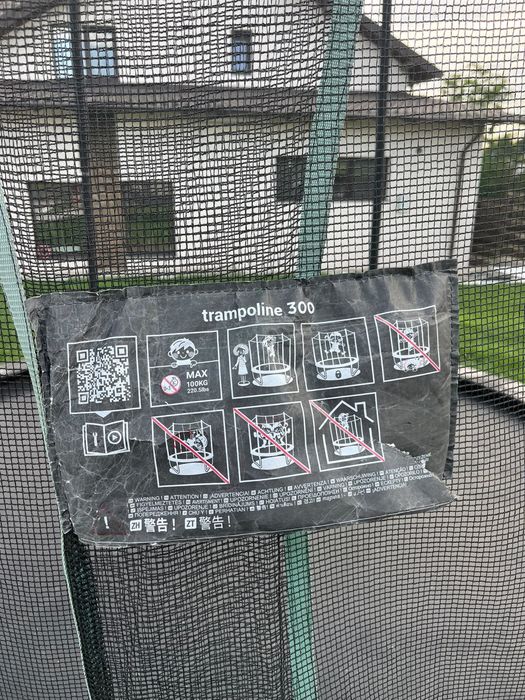 Trambulină pentru copii Decathlon cu plasă de siguranță
