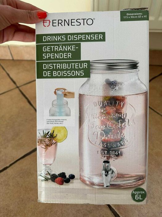 Recipient de preparat limonada, (distribuitor de băuturi)