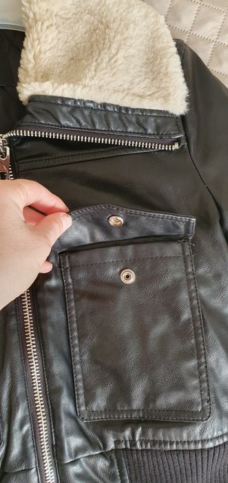 Geacă damă elegantă cu blăniță