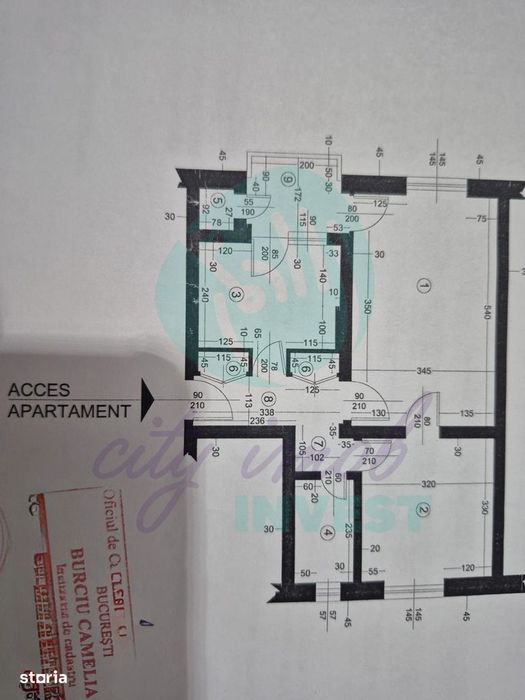 2 camere in BLOC RUSESC