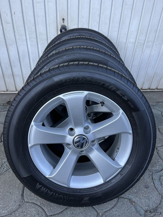 Jante aliaj 5x112mm, anvelope vara 215/60 R16, VW Passat, Sharan, Tiguan, Skoda Yeti