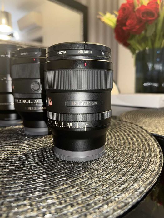 Obiectiv Sony FE 24mm f/1.4 GM + filtru Hoya