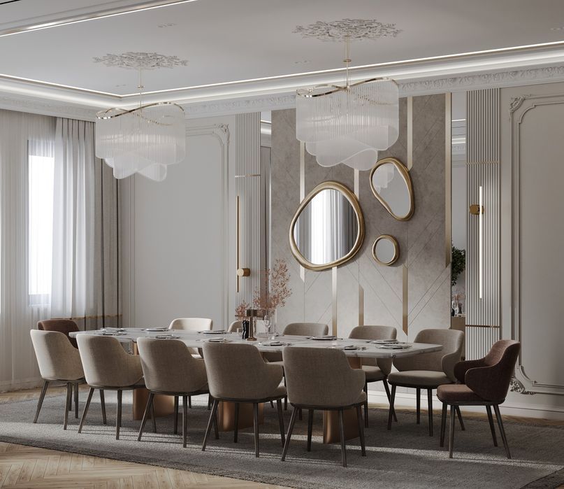 Услуги дизайнера интерьера неоклассика, хай-тек,  минимализм