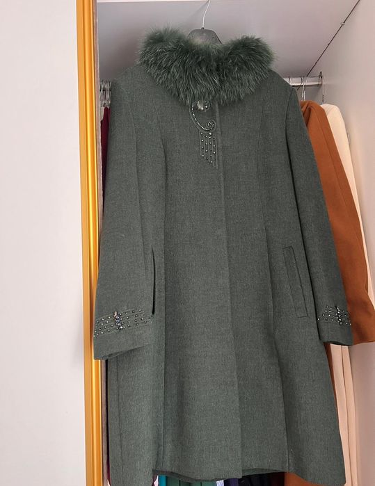 Palton de iarna verde