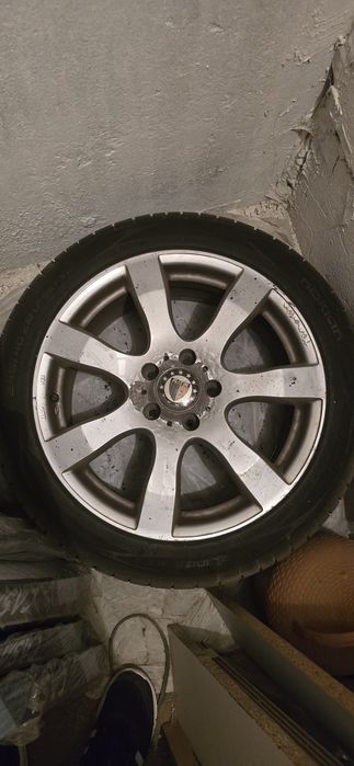 Vand Roti 17 inch pentru Mercedes cu anvelope vara Nokian noi 245/40/17 (jante + pneuri)