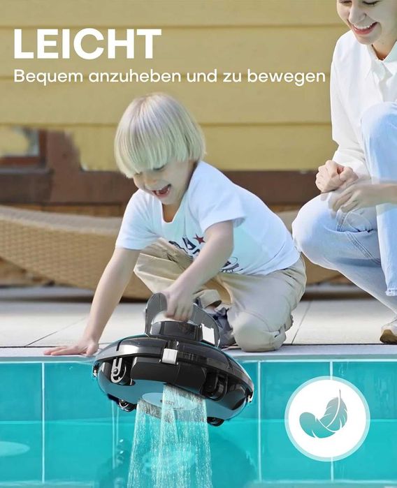 Robot curatare piscina Winny Pool, Cordless, Autonom 75 min
