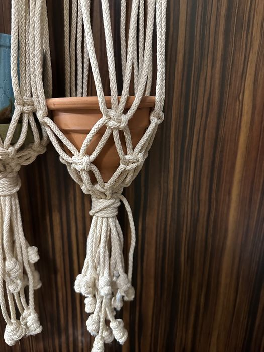 Макраме панно для цветов