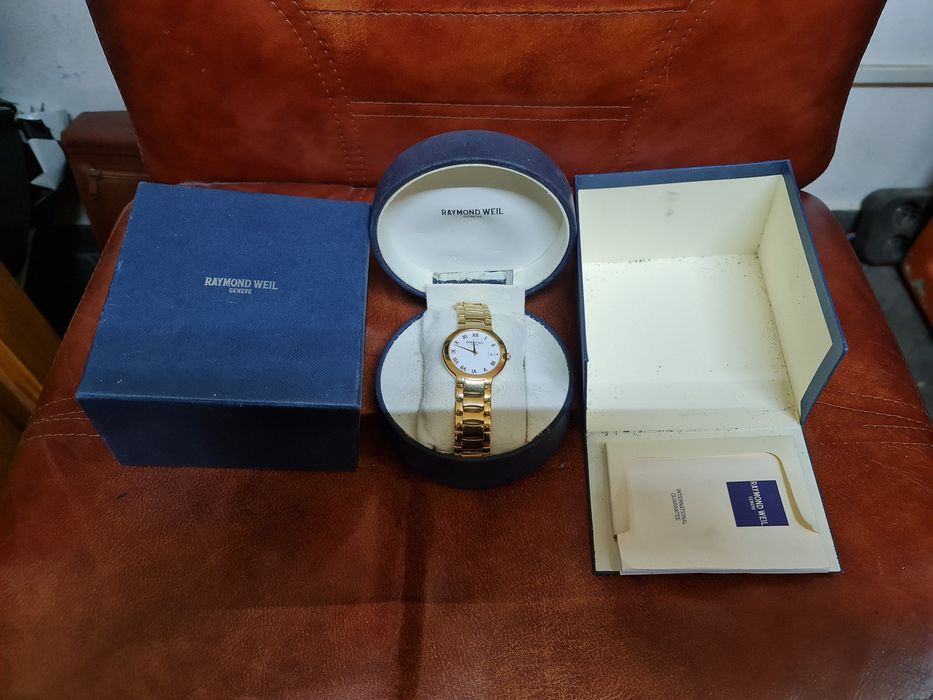 Ceas Raymond weil 5592 VO77336 electroplacat cu aur de 18k