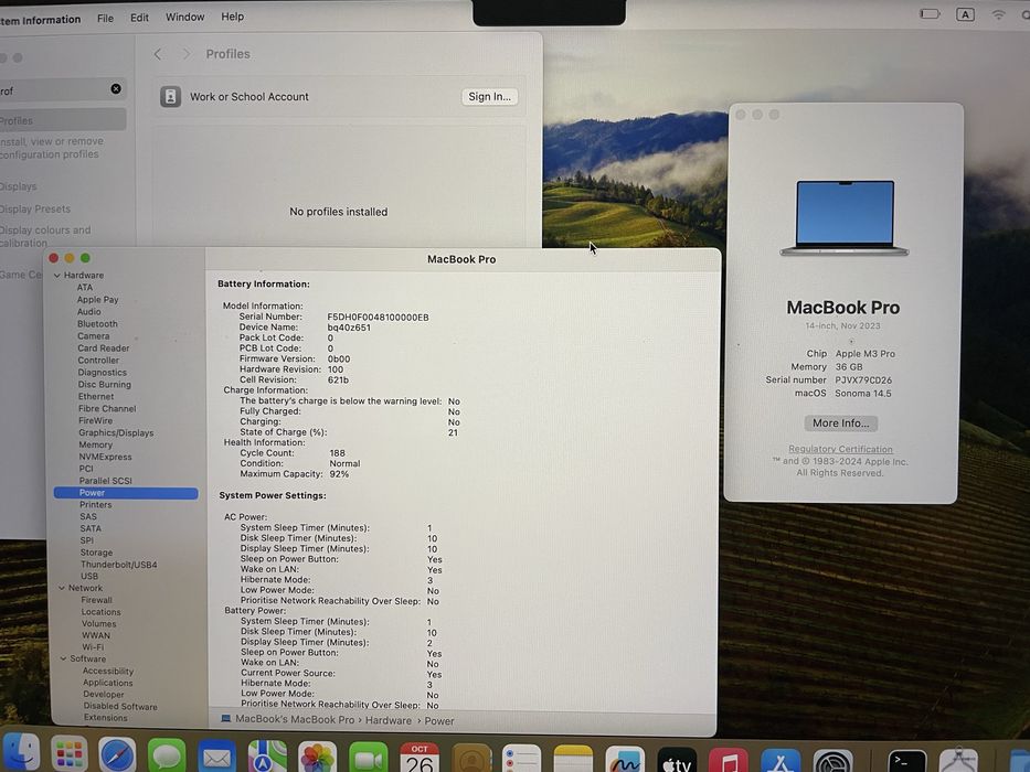 MacBook Pro 14” M3 Pro 36GB 1Tb