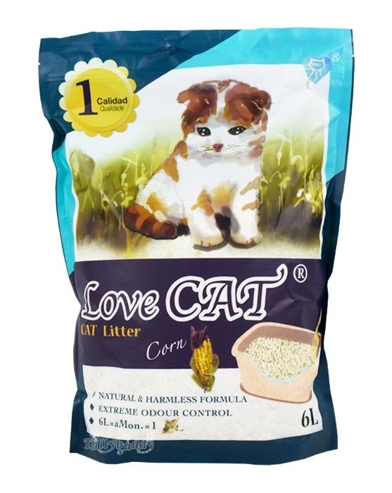 Промо Цена! LOVE CAT LITTER ТОФУ Еко Постелка за Котешка Тоалетна