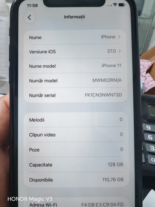 Iphone 11 128gb stare foarte buna