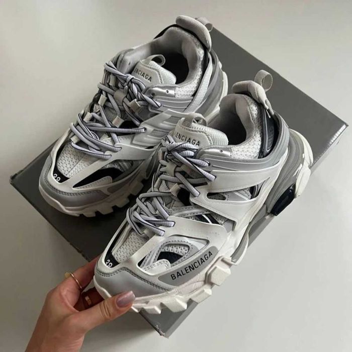 Balenciaga Track Sneaker "White/Grey/Silver"