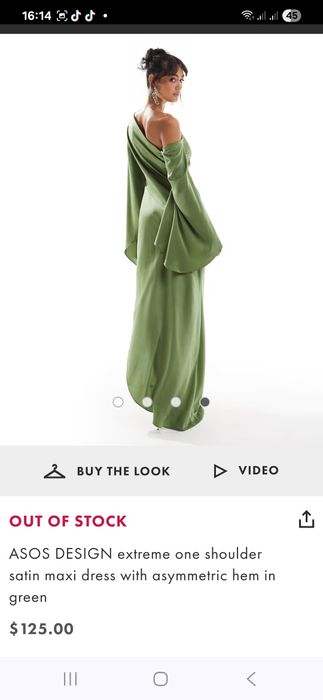 Rochie dama eleganta satin verde L