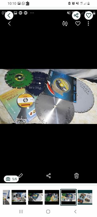 Discuri marmura granit beton  tăiat șlefuit  400 x 60 mm