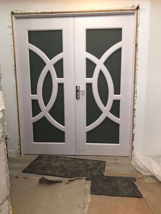 Uși duble de interior de 120,140,160,180 pe stoc cu montaj sau fara