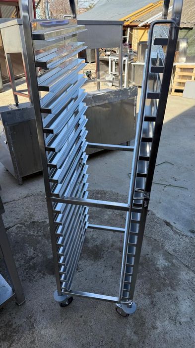 Carucior tavi inox tavi GN1/1 + masa inox 1800x700 noi