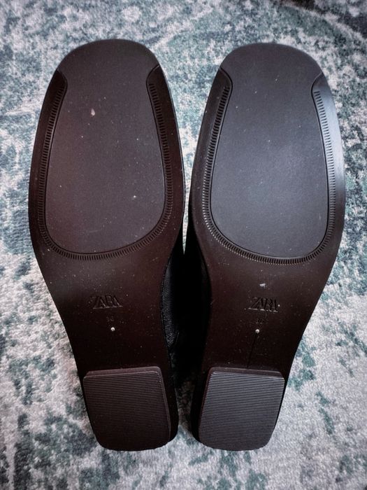 Кожени mules Zara