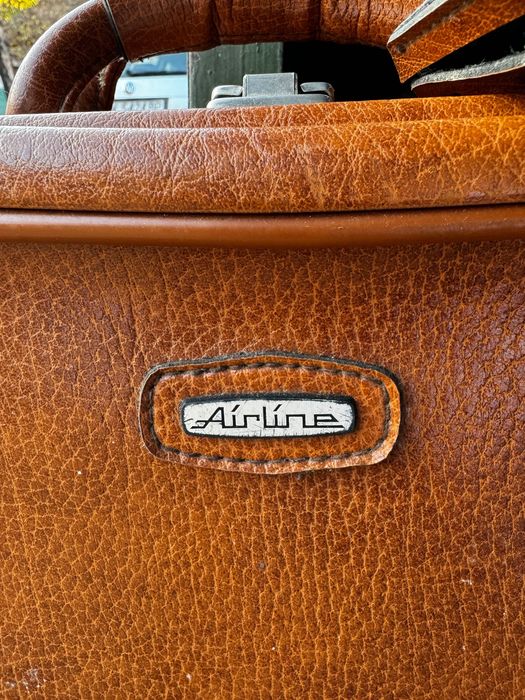 Кожен куфар ретро