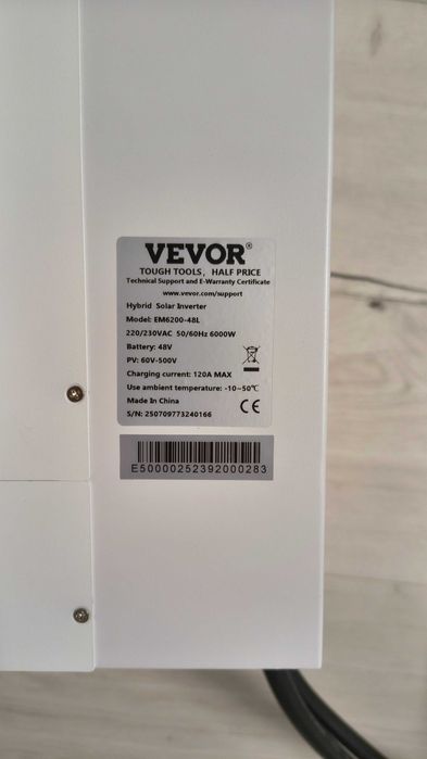 SISTEM STOCARE FOTOVOLTAIC HIBRID sau OFF-GRID 48V/AC 6,2kW/Baterie 16kWh - COMPLET, ASAMBLAT, GATA DE INSTALARE
