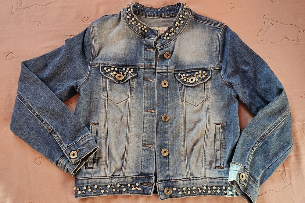 Дънково яке 134см.