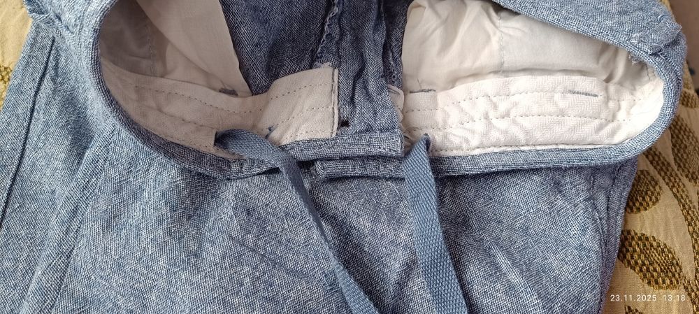 Нови панталони 71 смталия, 76см дължина  55%лен+45%памук