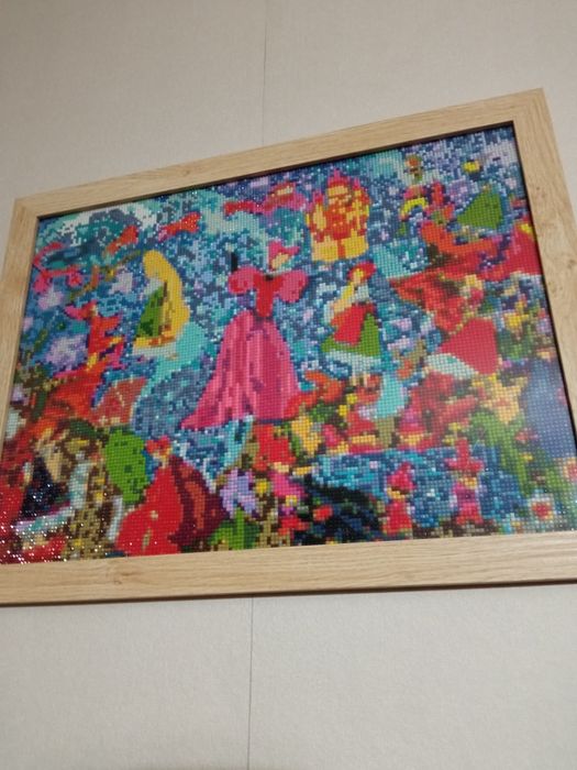 Намалени диамантени гоблени- наредени