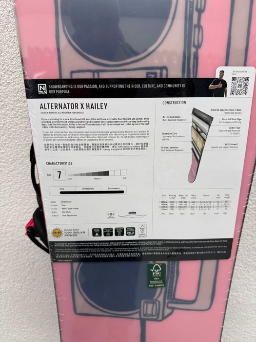 placa noua snowboard nitro alternator x hailey L146cm