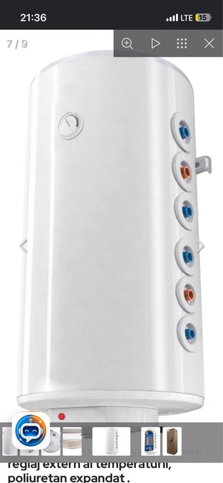 Boiler cu 2 serpentine