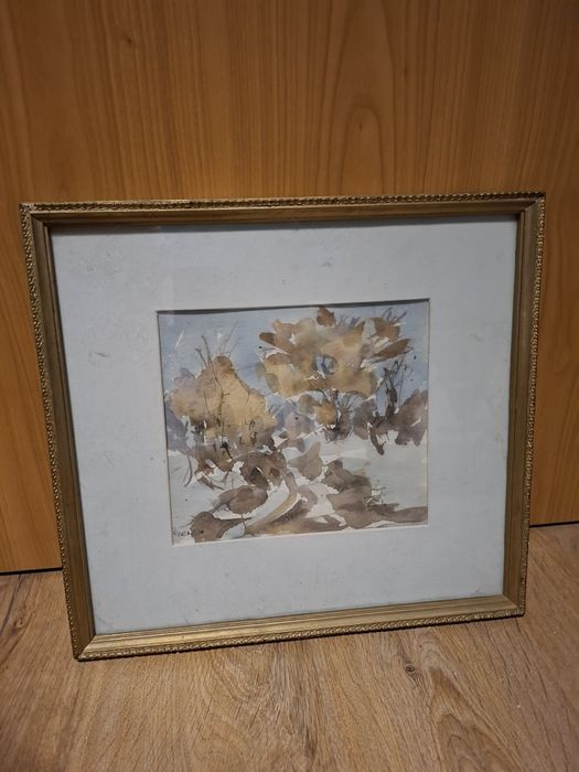 Ion Murariu - Dezgheț de Primăvară - Acuarelă Tehnică Mixtă