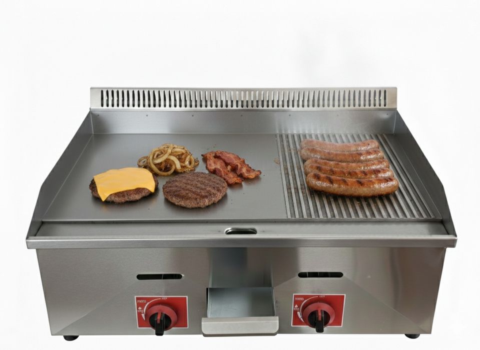 Plita gatit alimentare gaz 2 zone neted si striata transport gratuit