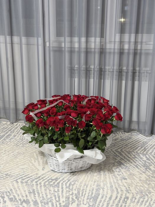 Цветы 101роза Алматы