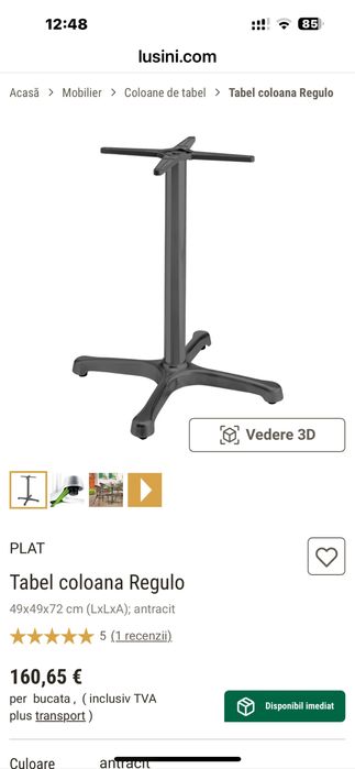 Picioare masa / Baza metalica