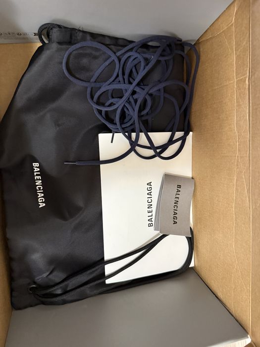 Balenciaga track navy blue clear sole 42