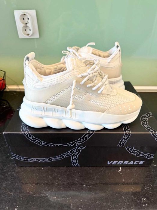 Versace Chain Reaction White Albi, Toate Marimile