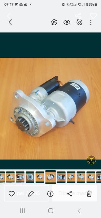 Electromotor tractor Massey Ferguson 135, 155, 165 
12V, 2.7kw 
10 din