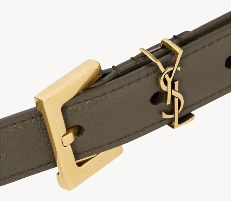 Curea din piele de vițel YSL, full box!