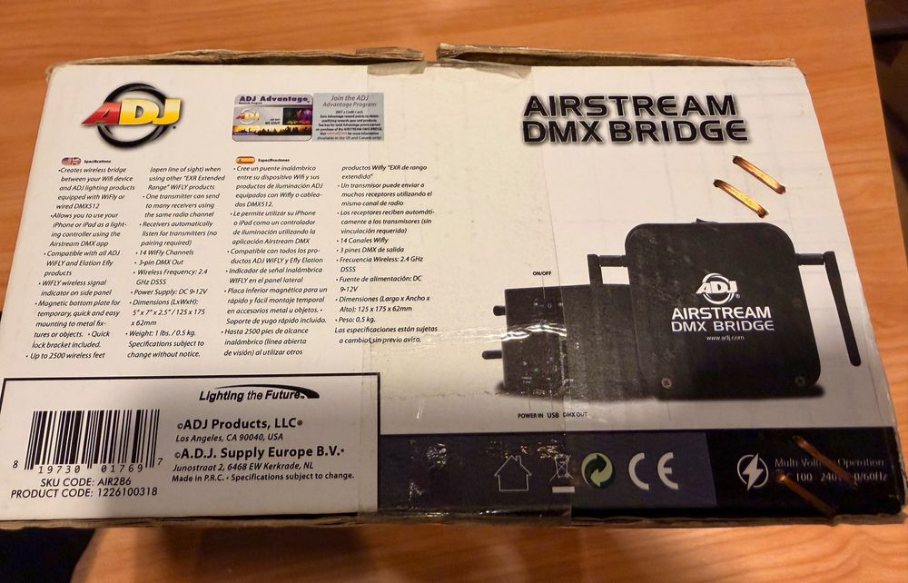 DMX Wirelles ADJ Airstream BRIDGE