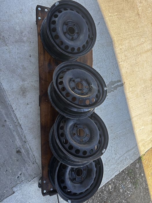 Set 4 jante tablă R15 5x112 OEM VW / Skoda / Seat / Audi