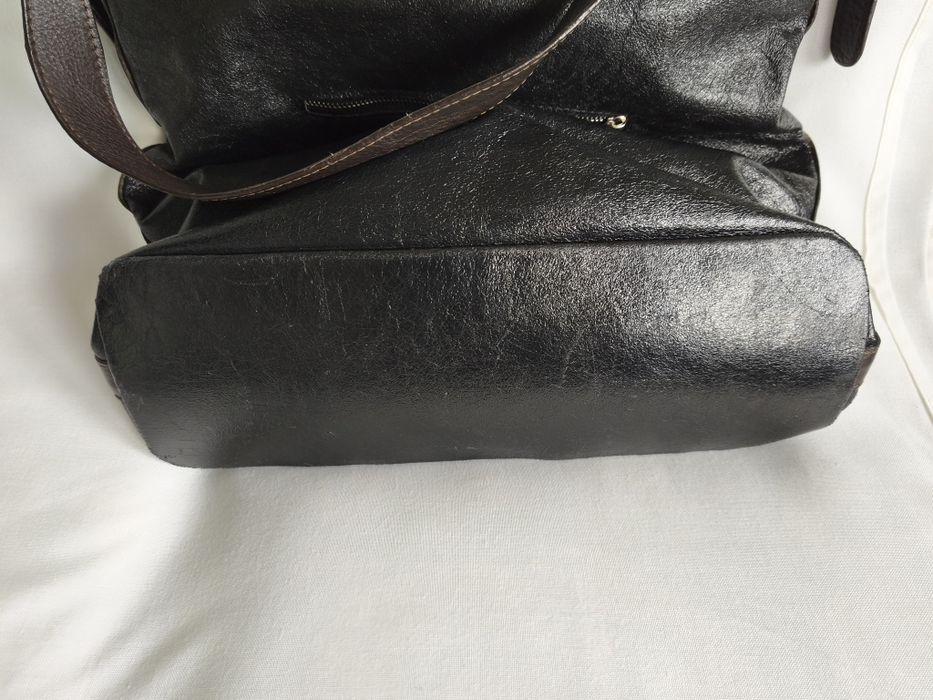 Голяма чанта естествена кожа