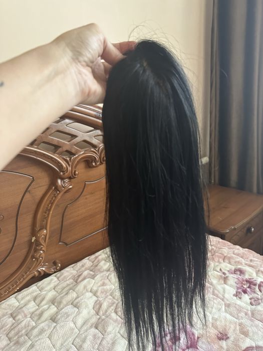 Накладка(парик)из натуральных волос с имитацией кожи головы