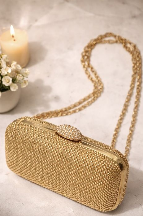 Вечерний клатч премиум-класса (gold luxury)