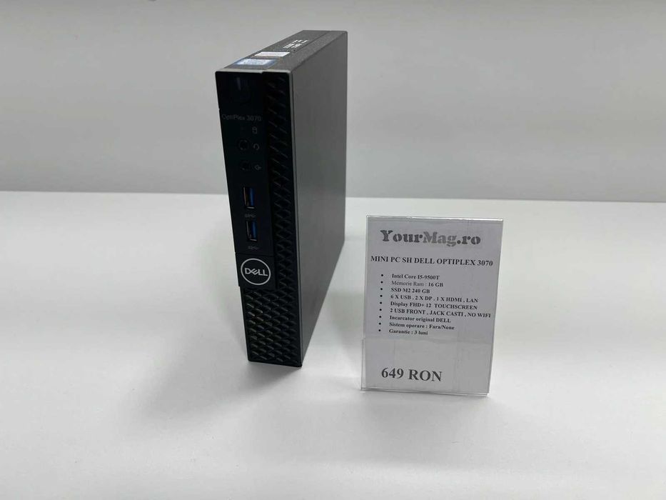 Mini PC SH Dell Optiplex 3070 i5-9500T ssd 240gb Ram 16Gb