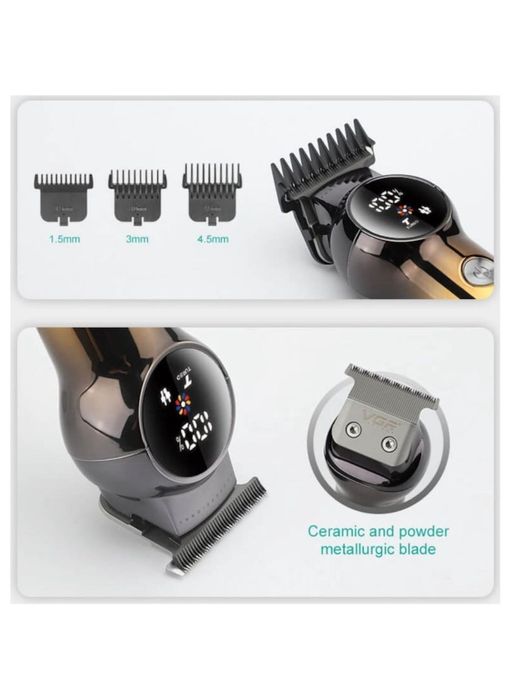 Set Aparat de tuns + Accesorii, VGR, Negru